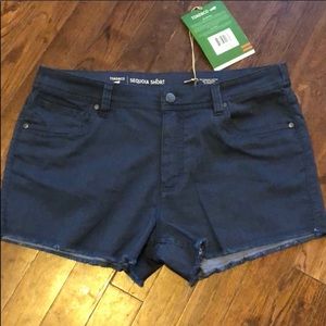 NWT TOAD&CO Shorts Blue Nightsky Cutoff Organic Cotton - Size 12 10 M L Stretch